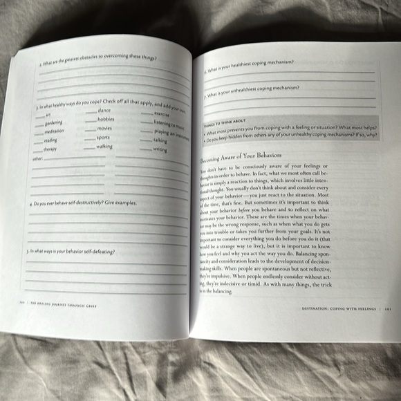 “Healing Journey Through Grief” Reflection and Recovery Journal - Picture 3 of 3